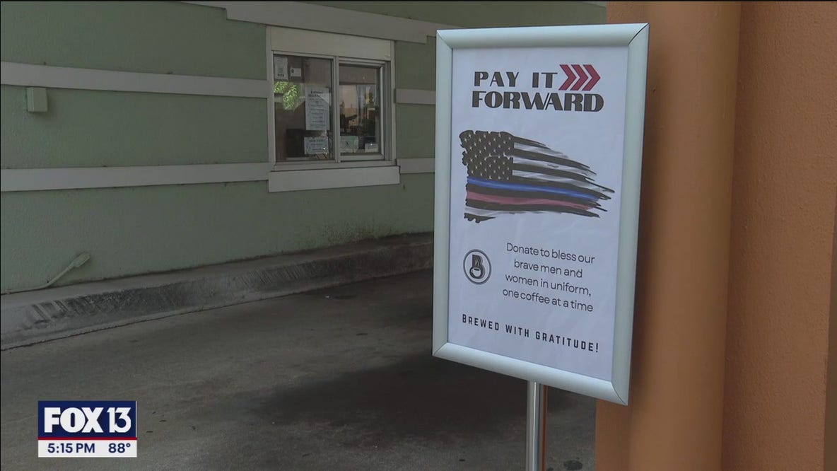 Coffee shop law enforcement appreciation campaign